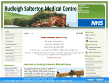 Tablet Screenshot of budleighsaltertonmedicalcentre.co.uk